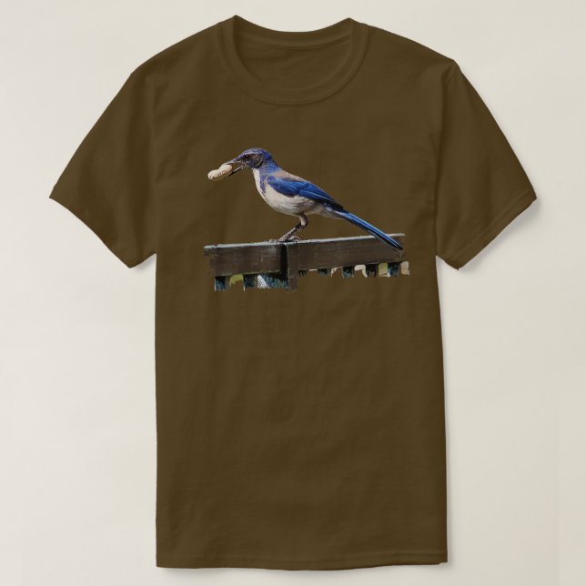 Birder Birder Fågelskådning California SCrub Jay B T Shirt (Design framsida)
