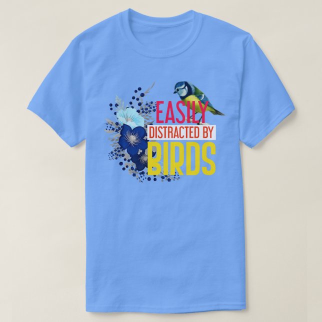 Birder Gift Bird Watching T Shirt (Design framsida)