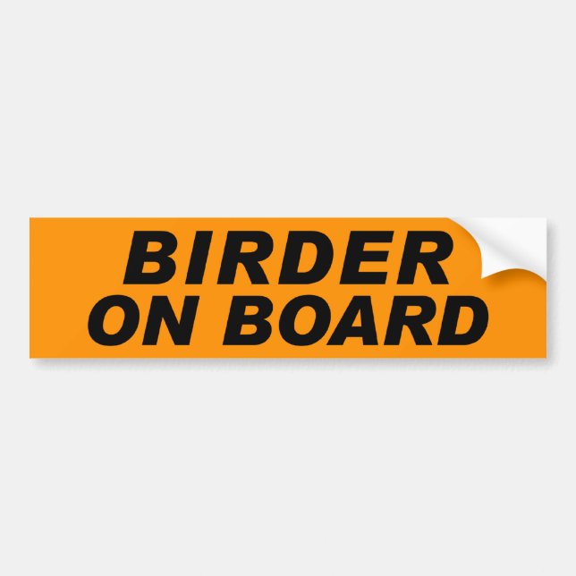 Birder ombord bildekal (Framsidan)