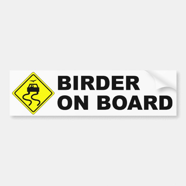 Birder ombord bildekal (Framsidan)