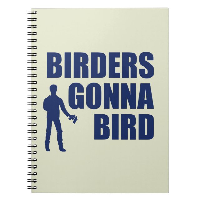 Birders Gonna Bird Anteckningsbok (Framsidan)