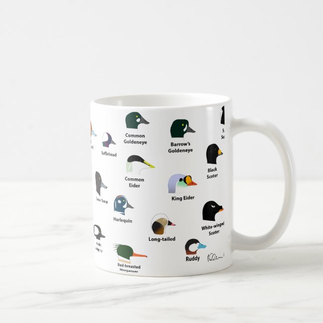BIRDFACE-ankamugg (med etiketter) Kaffemugg (Höger)