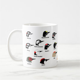 BirdFace hackspettmugg (med etiketter) Kaffemugg