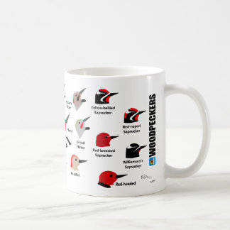BirdFace hackspettmugg (med etiketter) Kaffemugg