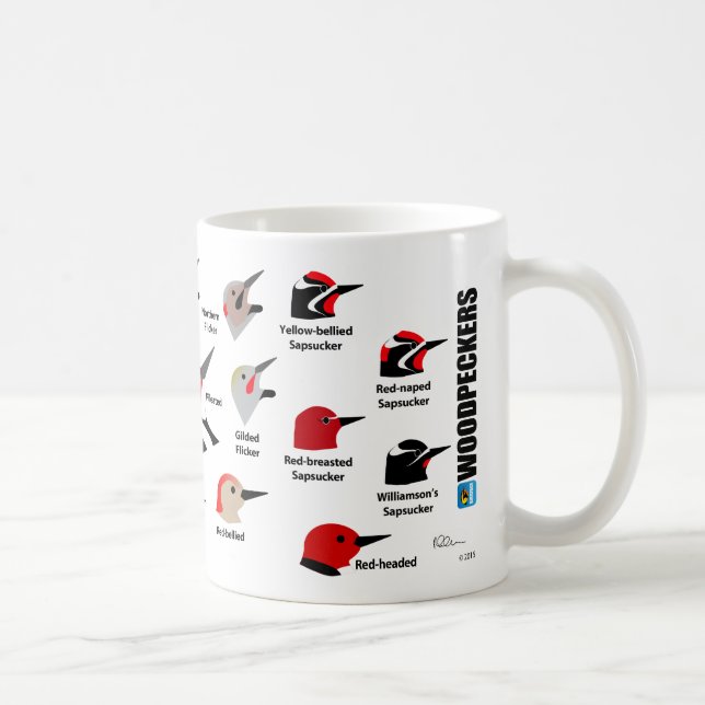 BirdFace hackspettmugg (med etiketter) Kaffemugg (Höger)