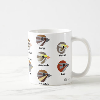 BirdFace Sparrowsmugg (med etiketter) Kaffemugg
