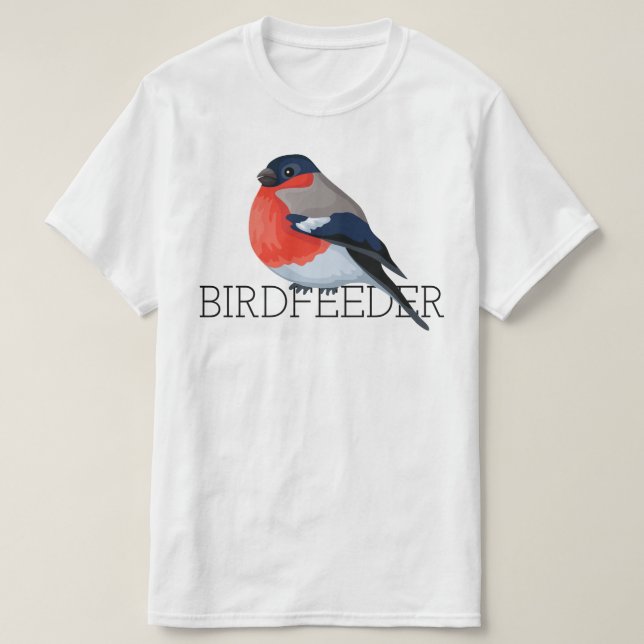 Birdfeeder Bullfinch T Shirt (Design framsida)