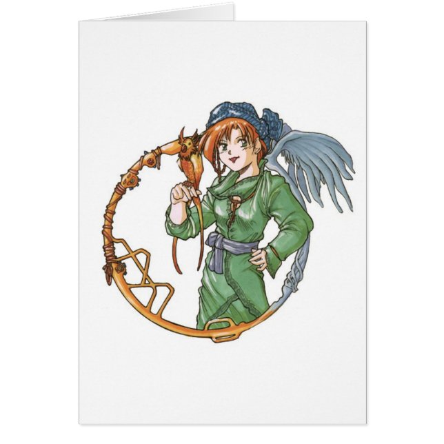 birdgirl hälsningskort (Framsidan)