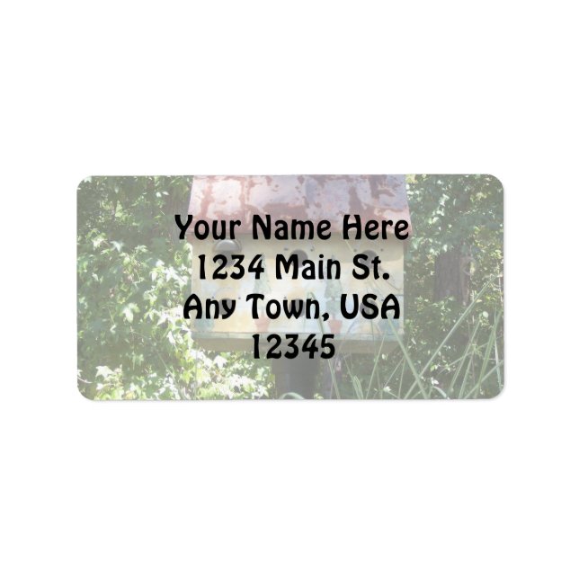 Birdhouse Adressetikett (Framsidan)