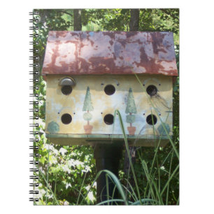 Birdhouse Anteckningsbok Med Spiral