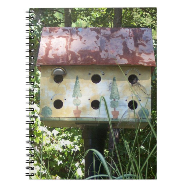 Birdhouse Anteckningsbok Med Spiral (Framsidan)