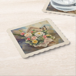 Birdhouse Bouquet - Papper Underlägg