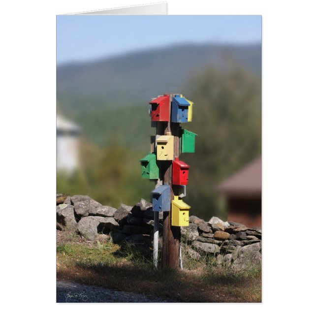 Birdhouse Condo Hälsningskort (Framsidan)