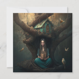 Birdhouse Dreams Julkort