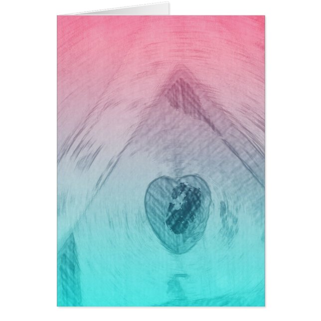 Birdhouse Heart Digital Art Hälsningskort (Framsidan)