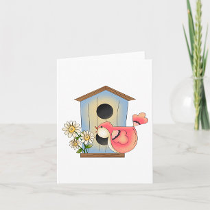 Birdhouse och Bird Kort