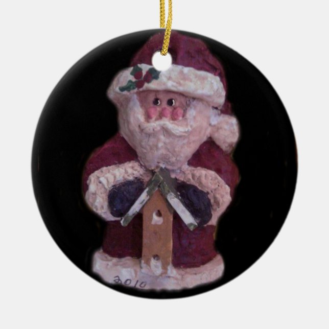 BIRDHOUSE SANTA CHRISTMAS ORNAMENT (Framsidan)