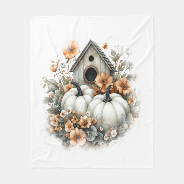Birdhouse Shirt Land Pumpkin Fleecefilt (Framsidan)