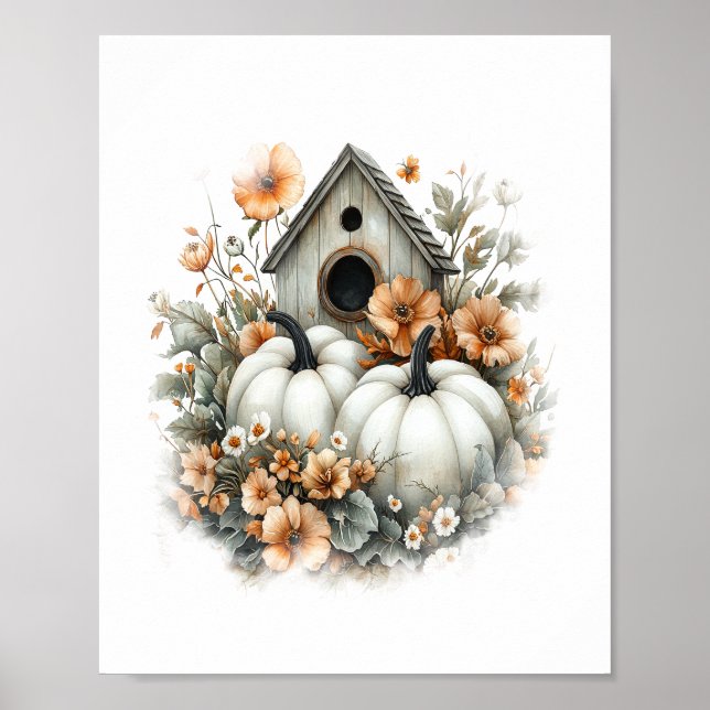 Birdhouse Shirt Land Pumpkin Poster (Framsidan)