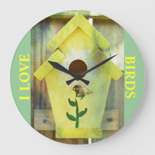 Birdhouse Stor Klocka
