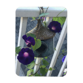 Birdhouse With Morning Glories Magnet