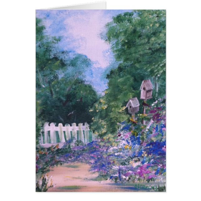 Birdhouseväg Hälsningskort (Framsidan)