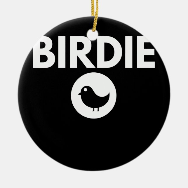 Birdie Golf Julgransprydnad Keramik (Framsidan)