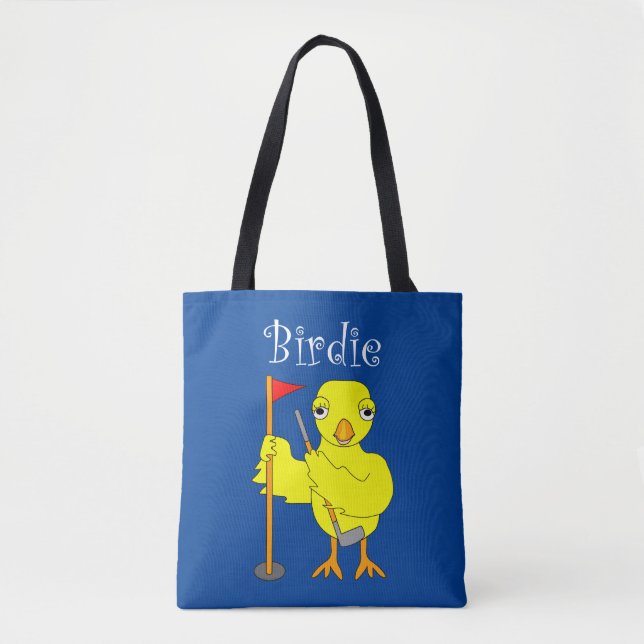 Birdie Golfer Chick Tygkasse (Framsida)