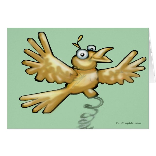 Birdie Hälsningskort (Framsidan Horizontal)