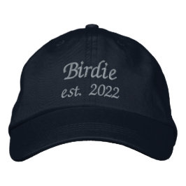 Birdie Hat - Baby blue Stitching Broderad Keps
