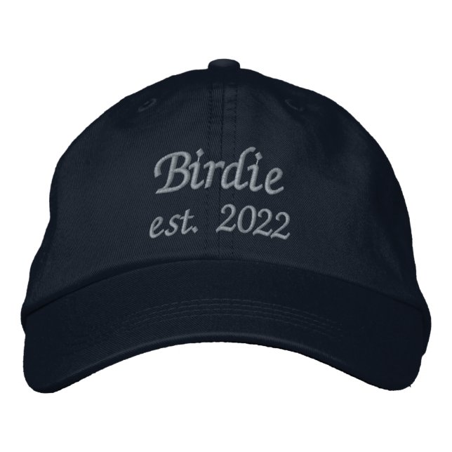 Birdie Hat - Baby blue Stitching Broderad Keps (Framsida)