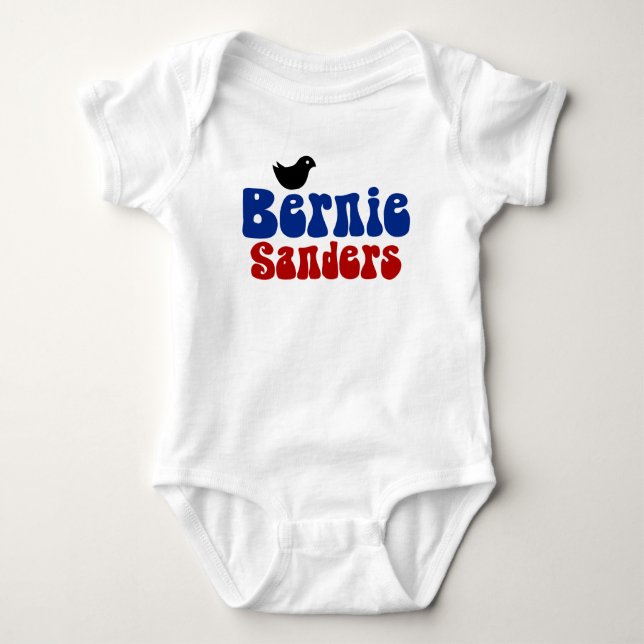 Birdie Sanders 2016 Retro Bernie Tee Shirt (Framsida)