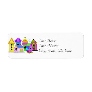 Birdie Village Adressetiketters Returadress Etikett
