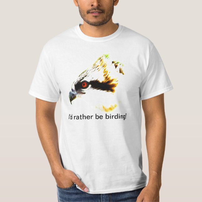 Birding utslagsplatsskjorta tee shirt (Framsida)