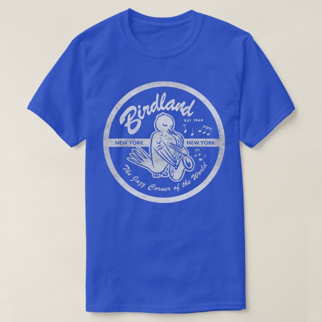 Birdlands Vintage Jazz Klubb T Shirt (Design framsida)