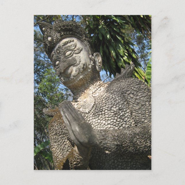 Birdman Wai.. Nong Khai, Isaan, Thailand Vykort (Framsida)