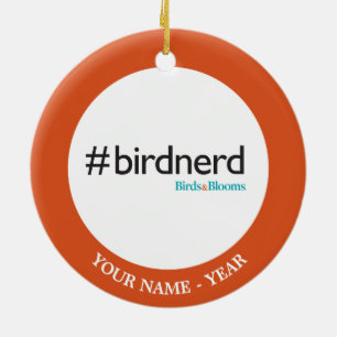#BirdNerd Julgransprydnad Keramik