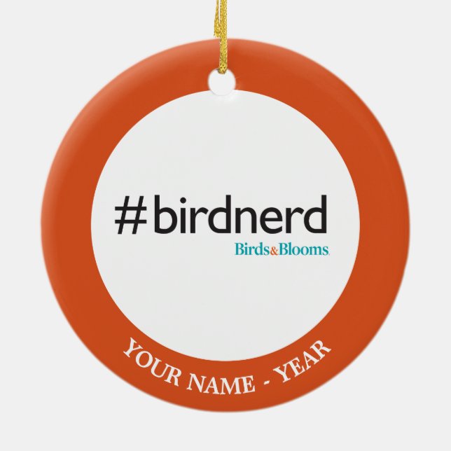 #BirdNerd Julgransprydnad Keramik (Baksidan)