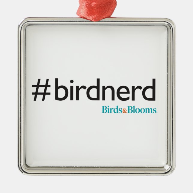 #BirdNerd Julgransprydnad Metall (Framsidan)