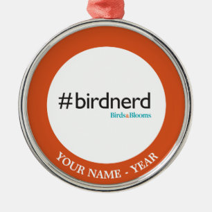 #BirdNerd Julgransprydnad Metall