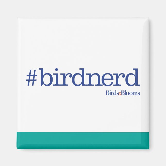 #birdnerd magnet (Framsidan)