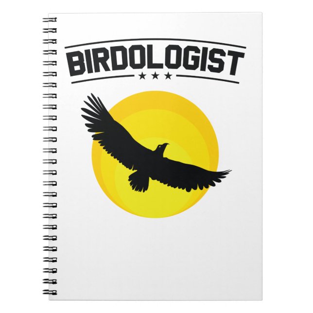 Birdolog Bird Watching Watcher Birding Birder Anteckningsbok (Framsidan)