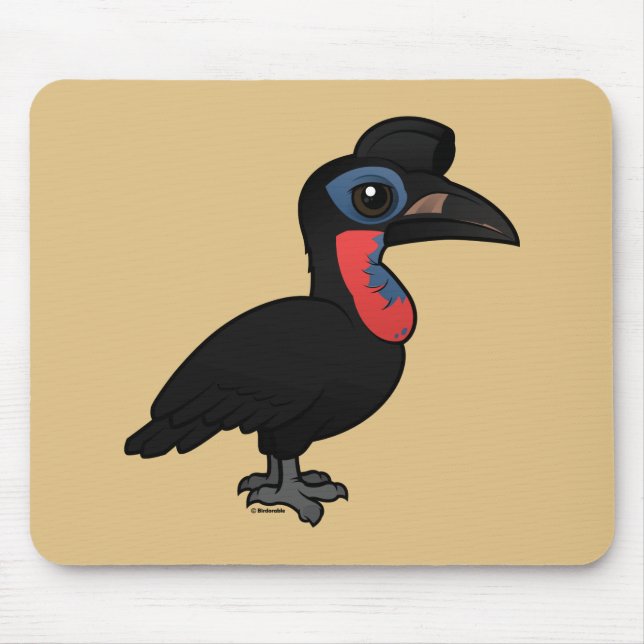 Birdorable Abyssinian slipad Hornbill Musmatta (Framsidan)