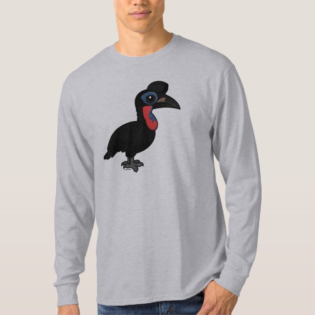 Birdorable Abyssinian slipad Hornbill Tee Shirt (Framsida)