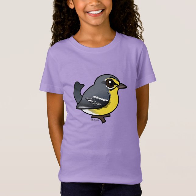 Birdorable Adelaides Warbler T Shirt (Framsida)