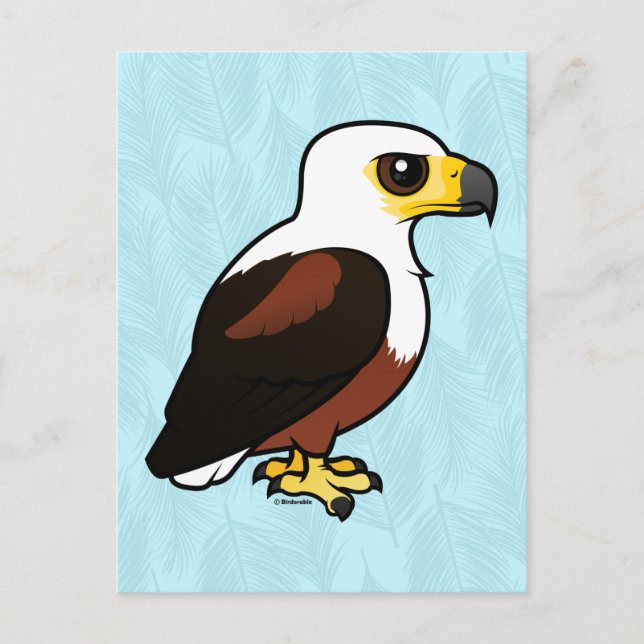Birdorable African Fish-Eagle Vykort (Framsida)