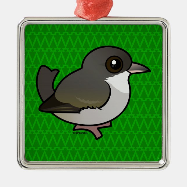 Birdorable 'Akikiki Julgransprydnad Metall (Framsidan)