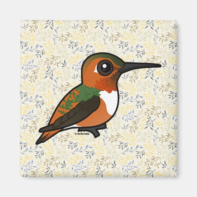 Birdorable Allens Hummingbird Magnet (Framsidan)