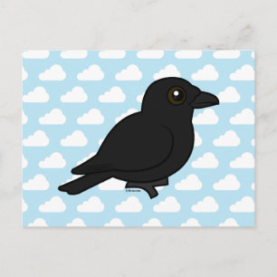 Birdorable American Kråka Vykort