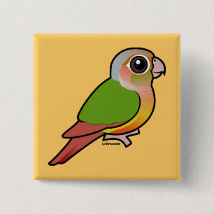 Birdorable ananas Grönt-varade fräck mot Conure Knapp